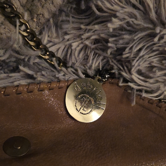Stella McCartney: Taupe Falabella Continental Wallet On  Stella McCartney Taupe Chain-Trim Shoulder Bag